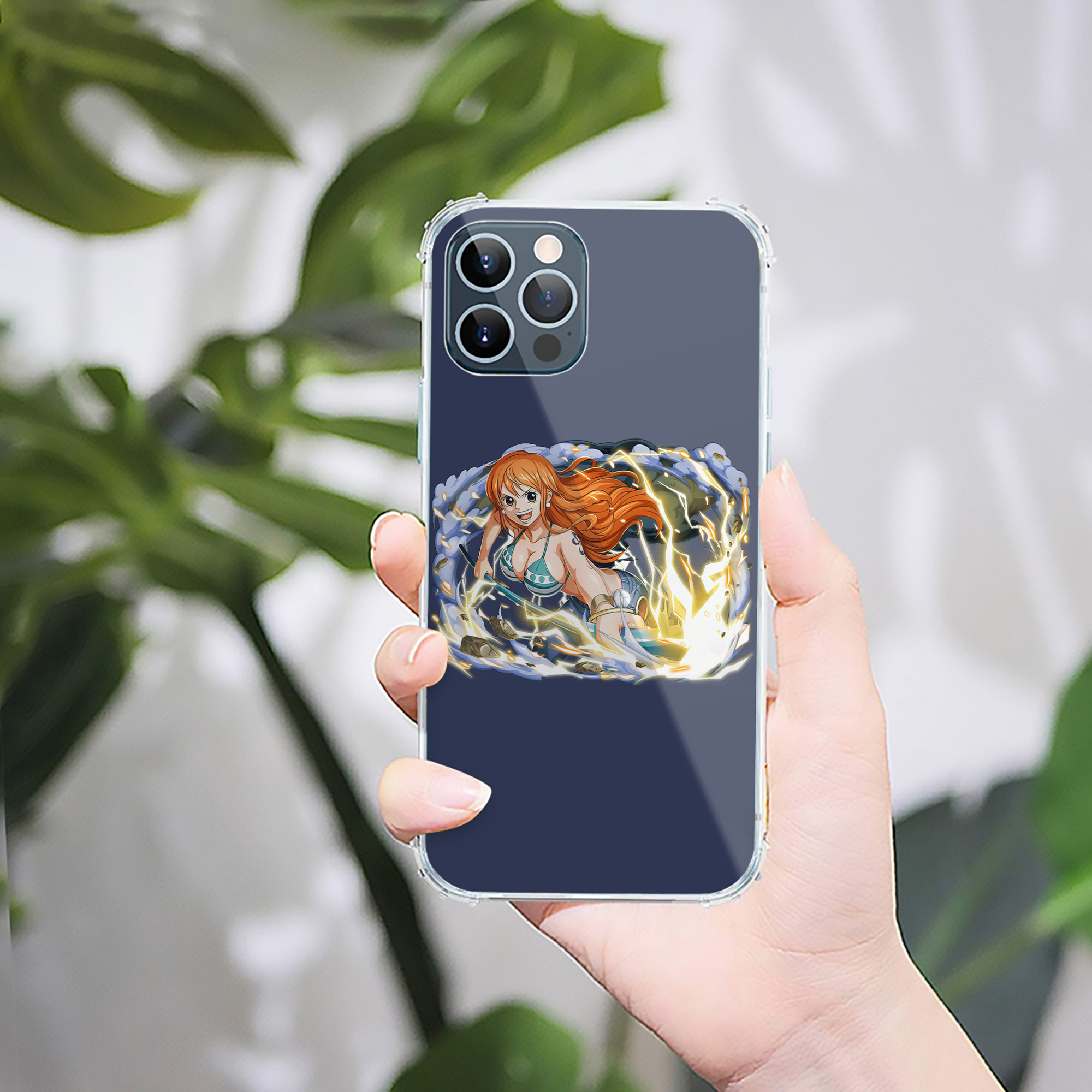 （画像用） ワンピース ナミ ONE PIECE Nami 【iPhone 12シリーズ対応】透明スマホケース（クリアソフトケース）